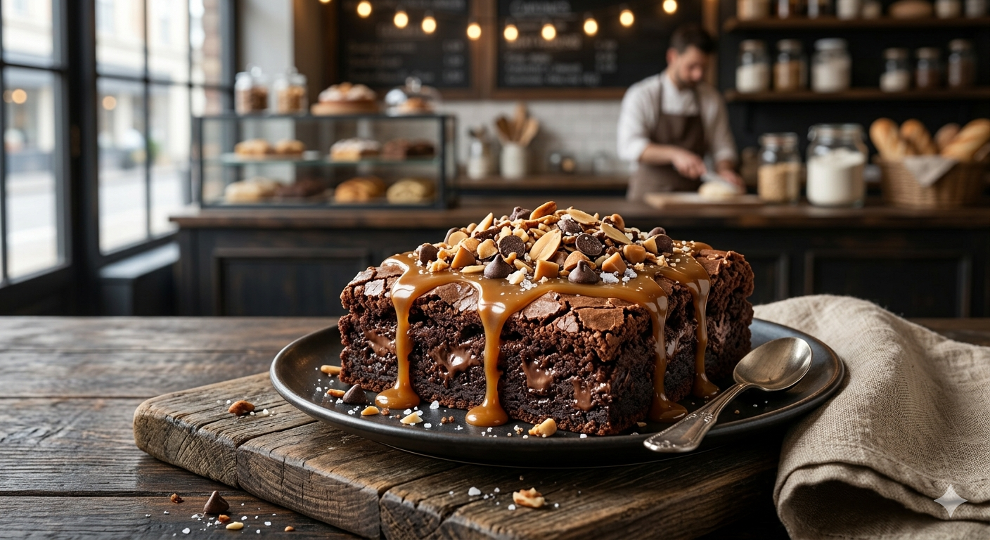Caramel Crunch Brownie